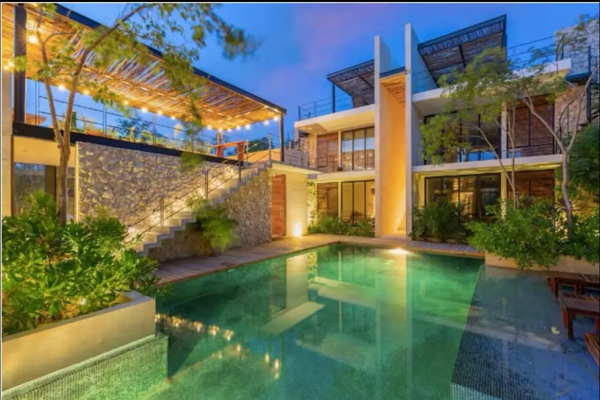 アパート Private Rooftop With Jacuzzi Sleeps 8 In La Veleta トゥルム